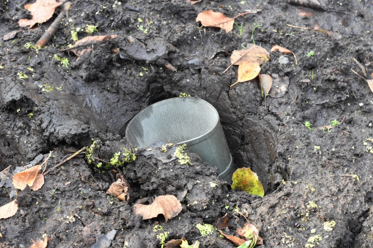 My wellie, stuck in the Naliboki mud